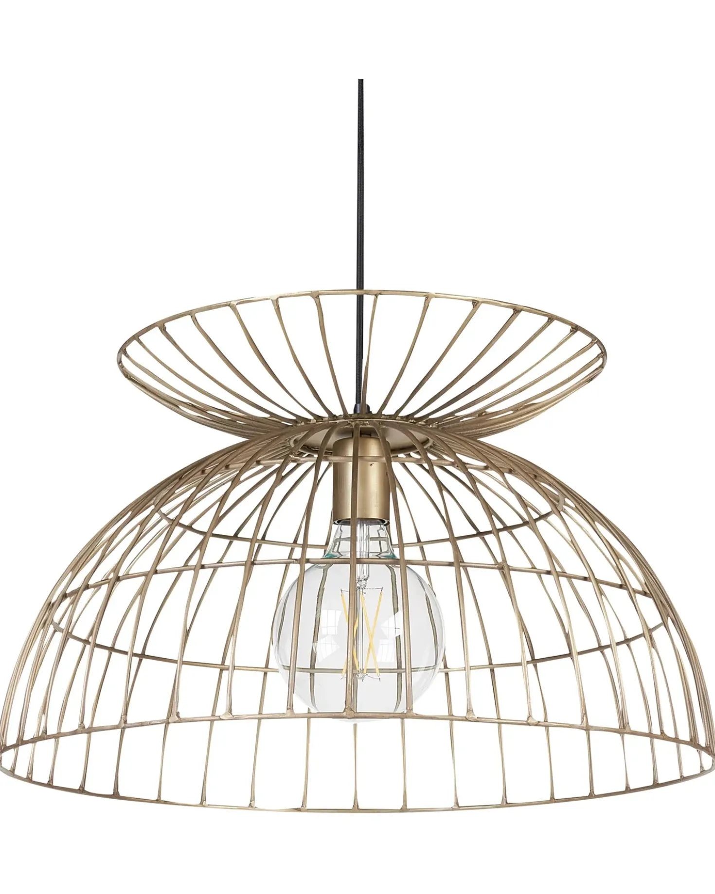 Lampadario MAHANADI Metallo Ottone