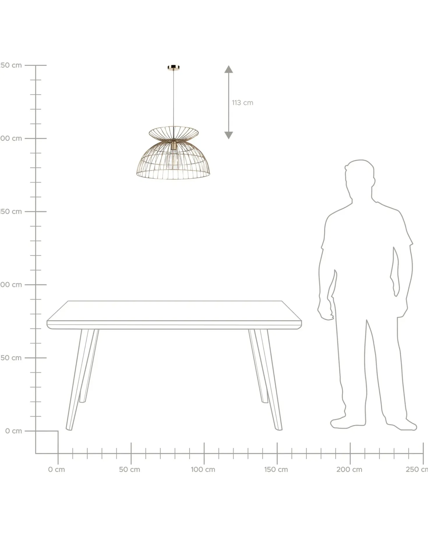 Lampadario MAHANADI Metallo Ottone
