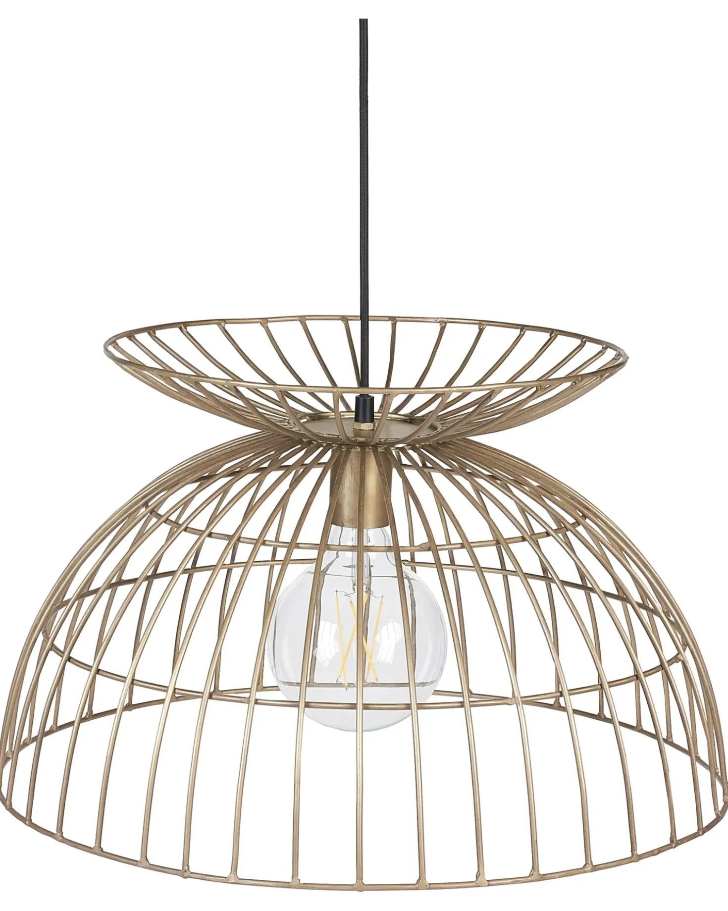Lampadario MAHANADI Metallo Ottone