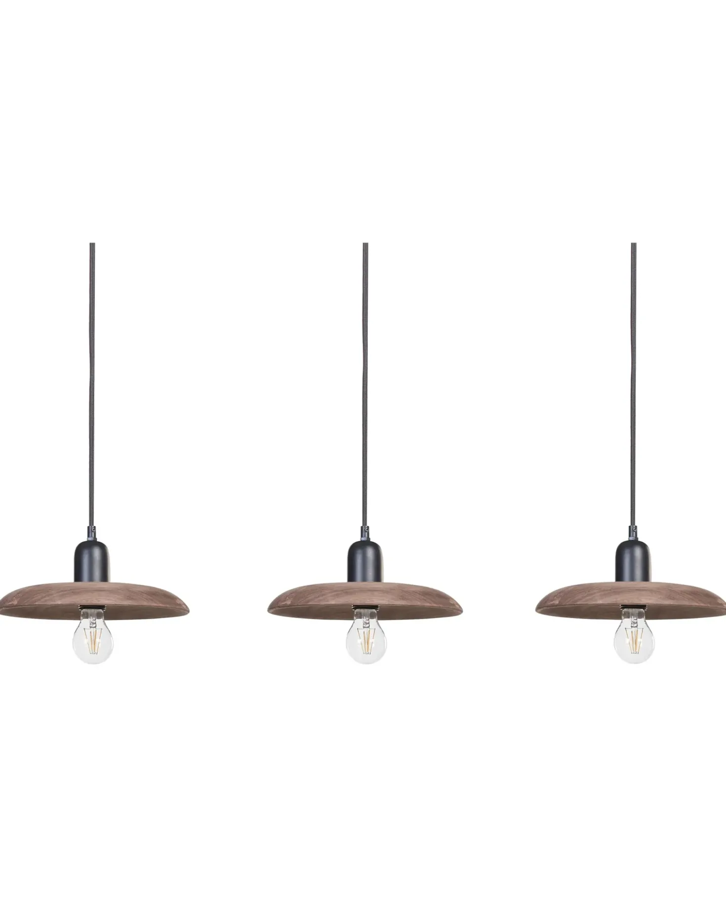 Lampadario MANJEERA Legno di mango Marrone scuro