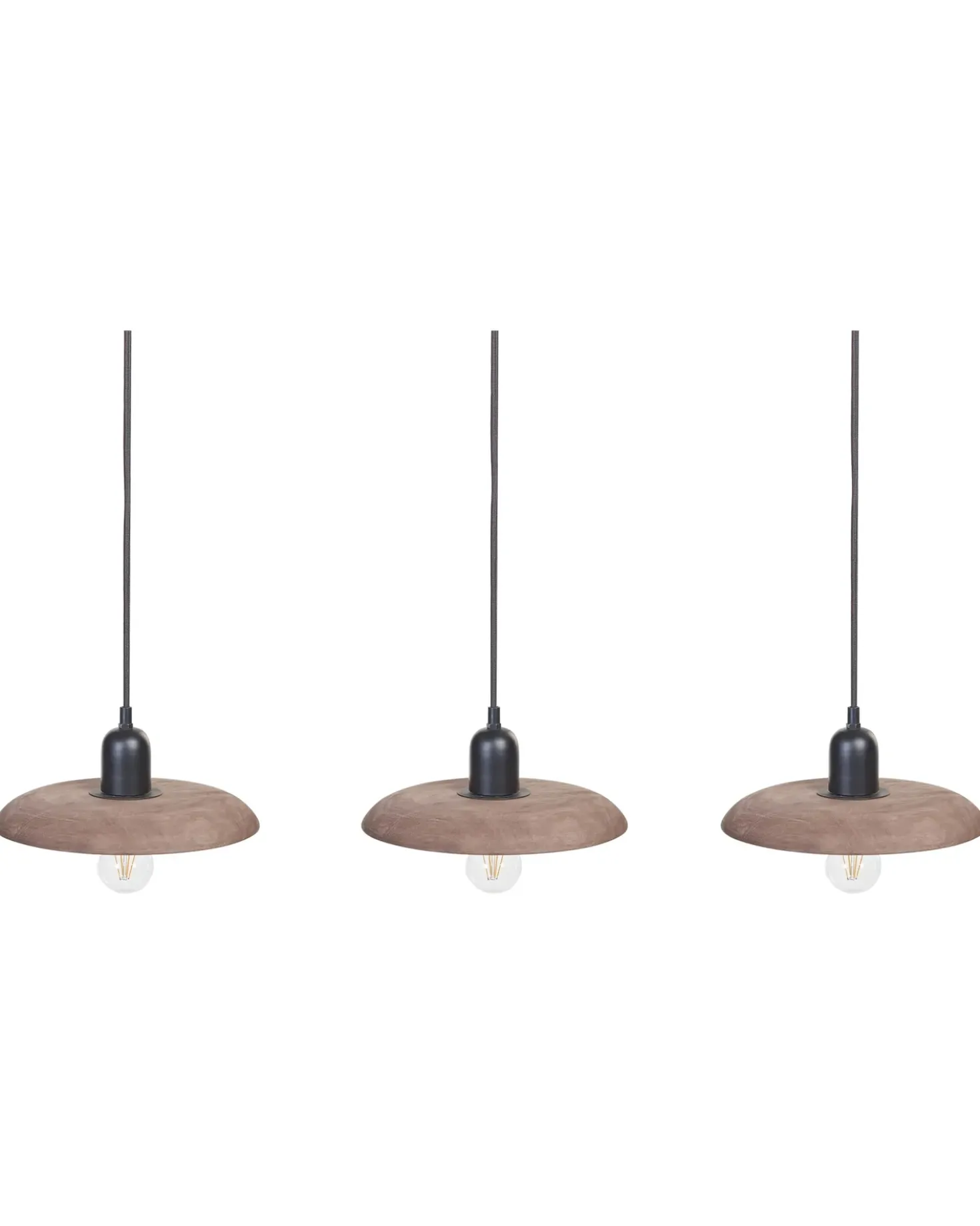 Lampadario MANJEERA Legno di mango Marrone scuro