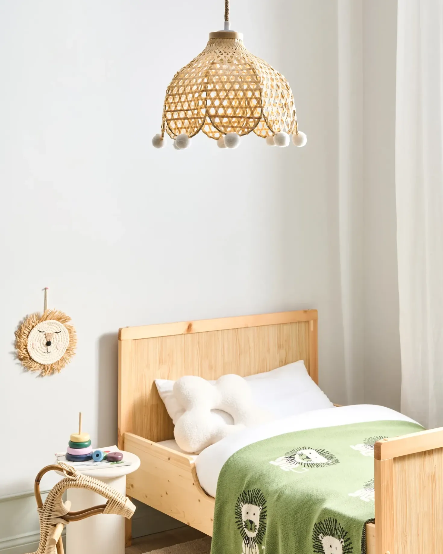 Lampadario MANYAME Rattan Naturale