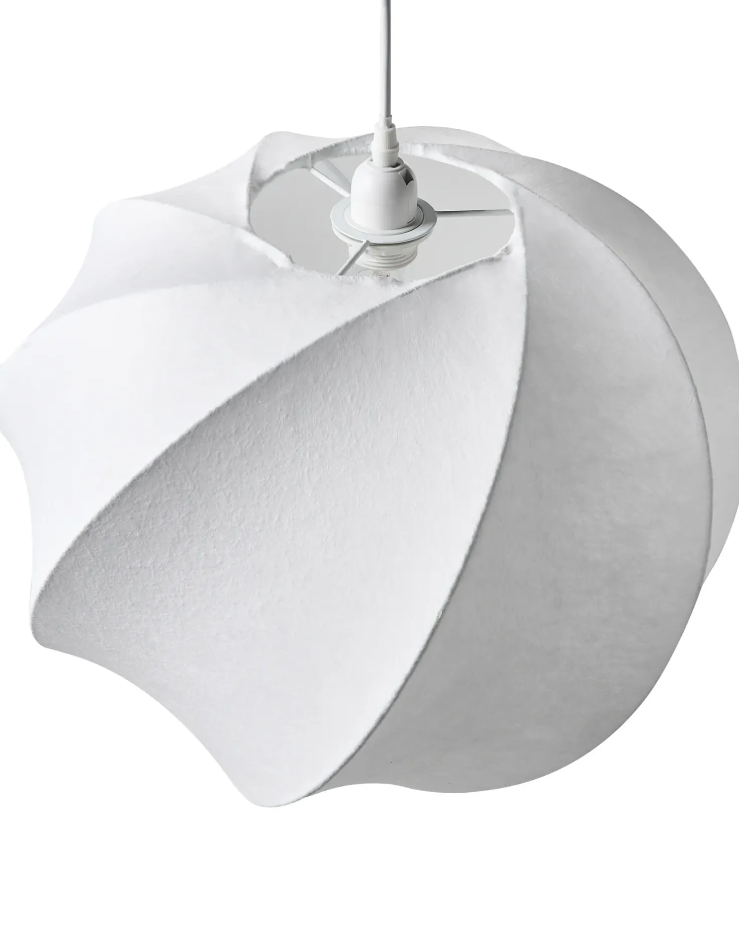 Lampadario MAQUINE Finta seta Bianco