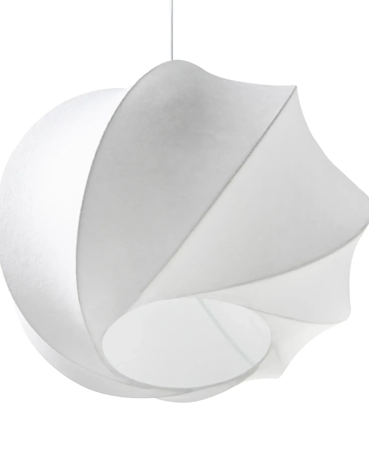 Lampadario MAQUINE Finta seta Bianco