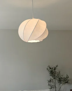 Lampadario MAQUINE Finta seta Bianco