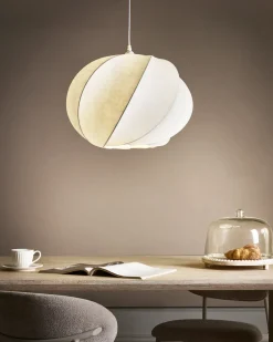 Lampadario MAQUINE Finta seta Bianco