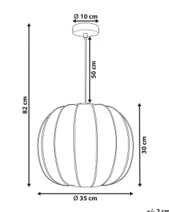 Lampadario MARIETA Nero