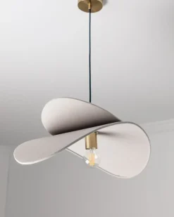 Lampadario MASCOTA Lino Grigio chiaro