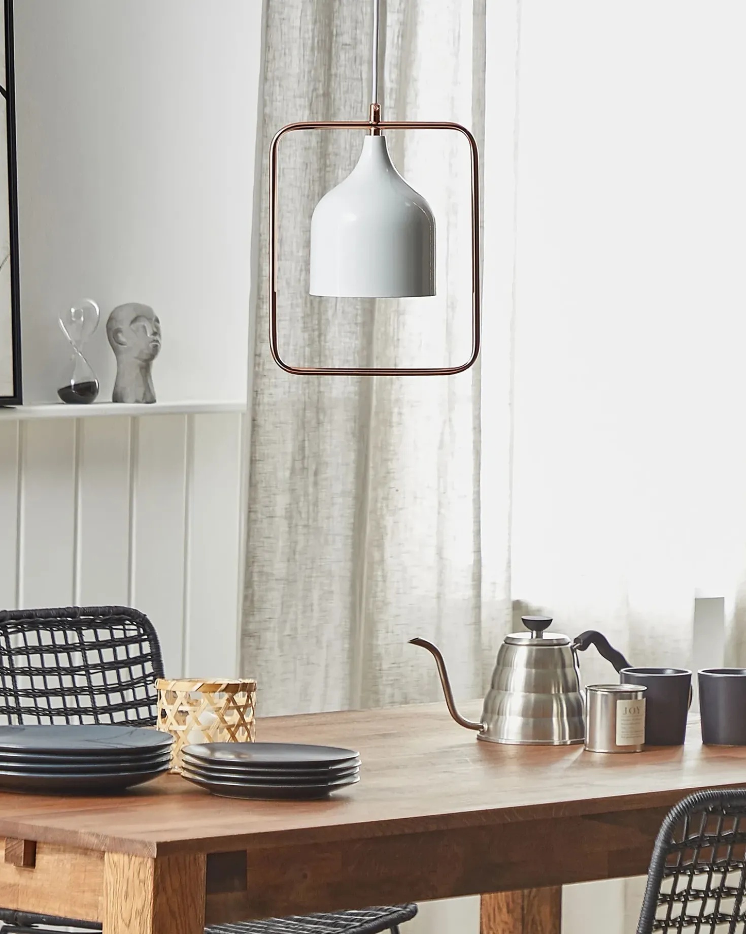 Lampadario MAVONE Metallo Bianco