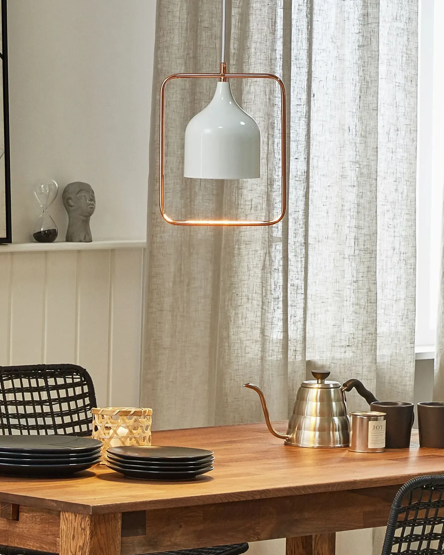 Lampadario MAVONE Metallo Bianco