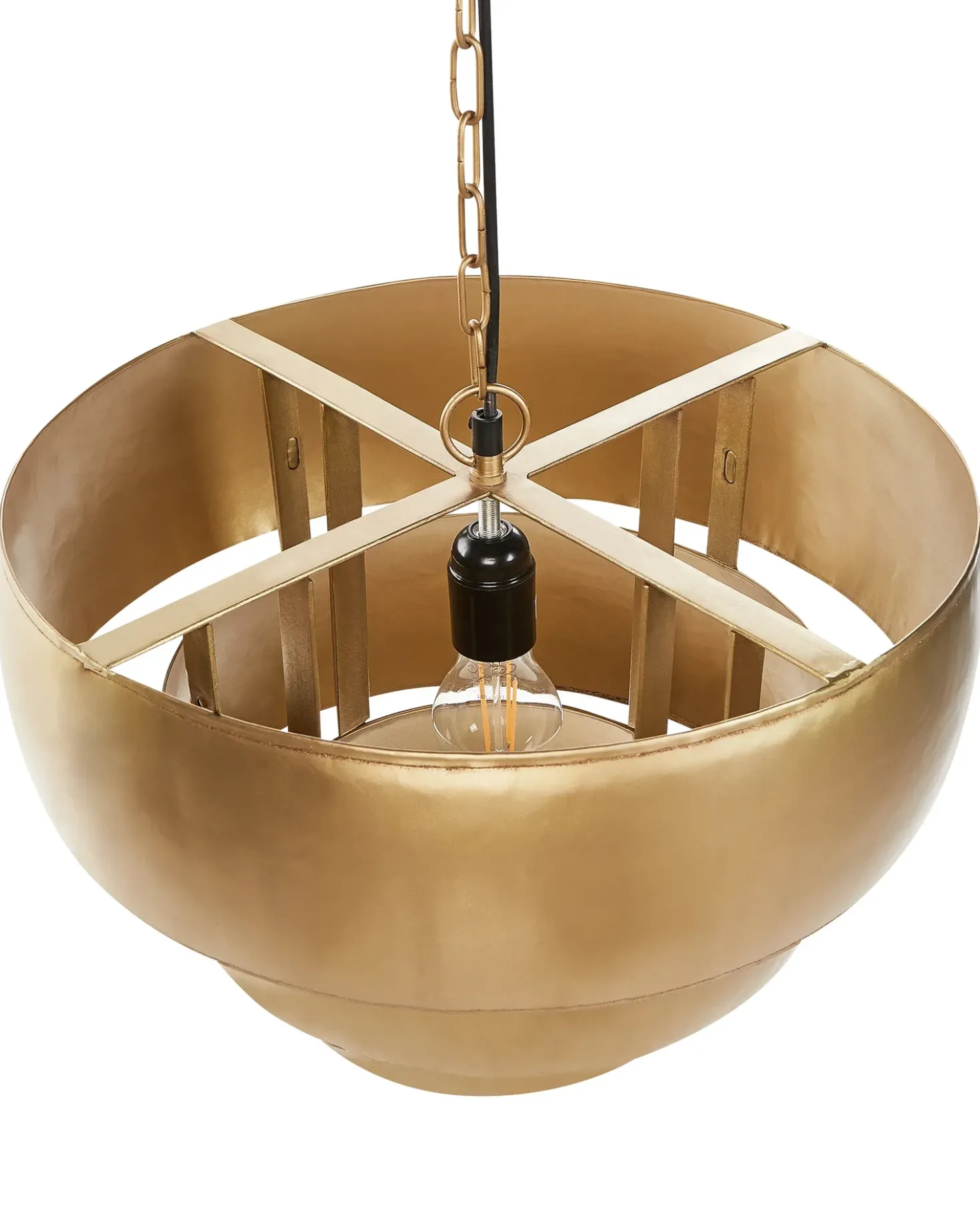 Lampadario MBANGO Metallo Oro