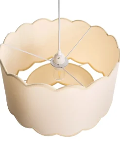 Lampadario MECUMBURA Metallo Bianco/Beige