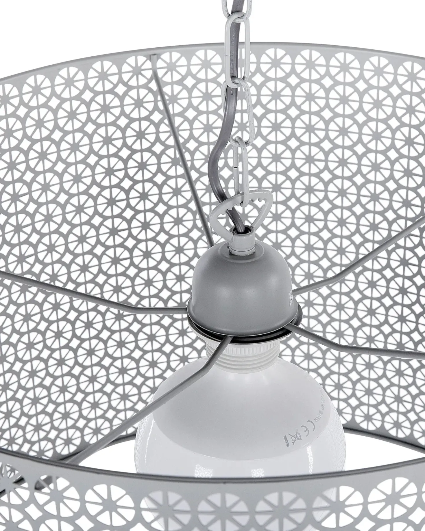 Lampadario MEZEN Metallo Grigio
