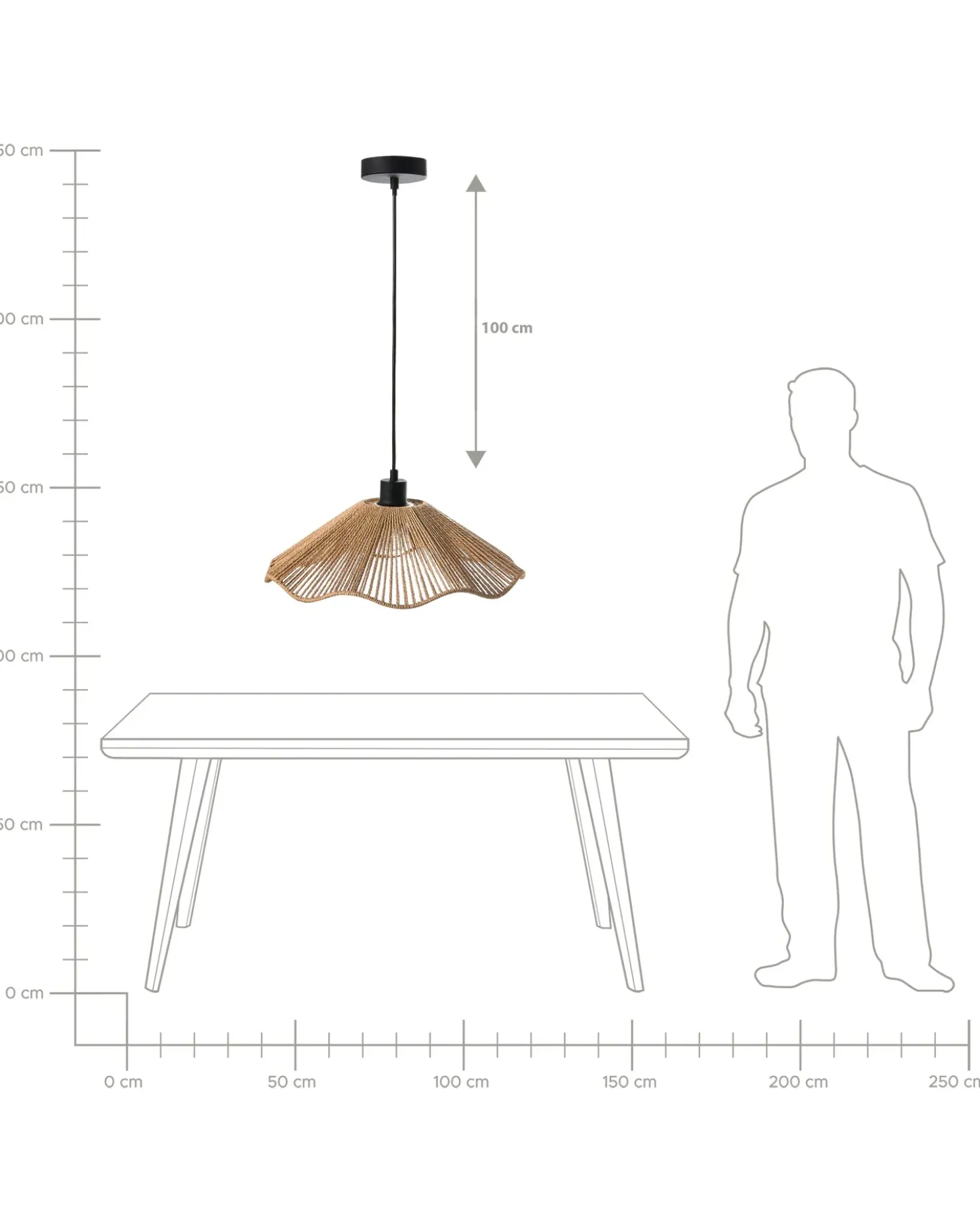 Lampadario MIGORI Carta Naturale
