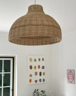 Lampadario MILLIAN Rattan Marrone chiaro