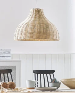 Lampadario MILLIAN Rattan Marrone chiaro