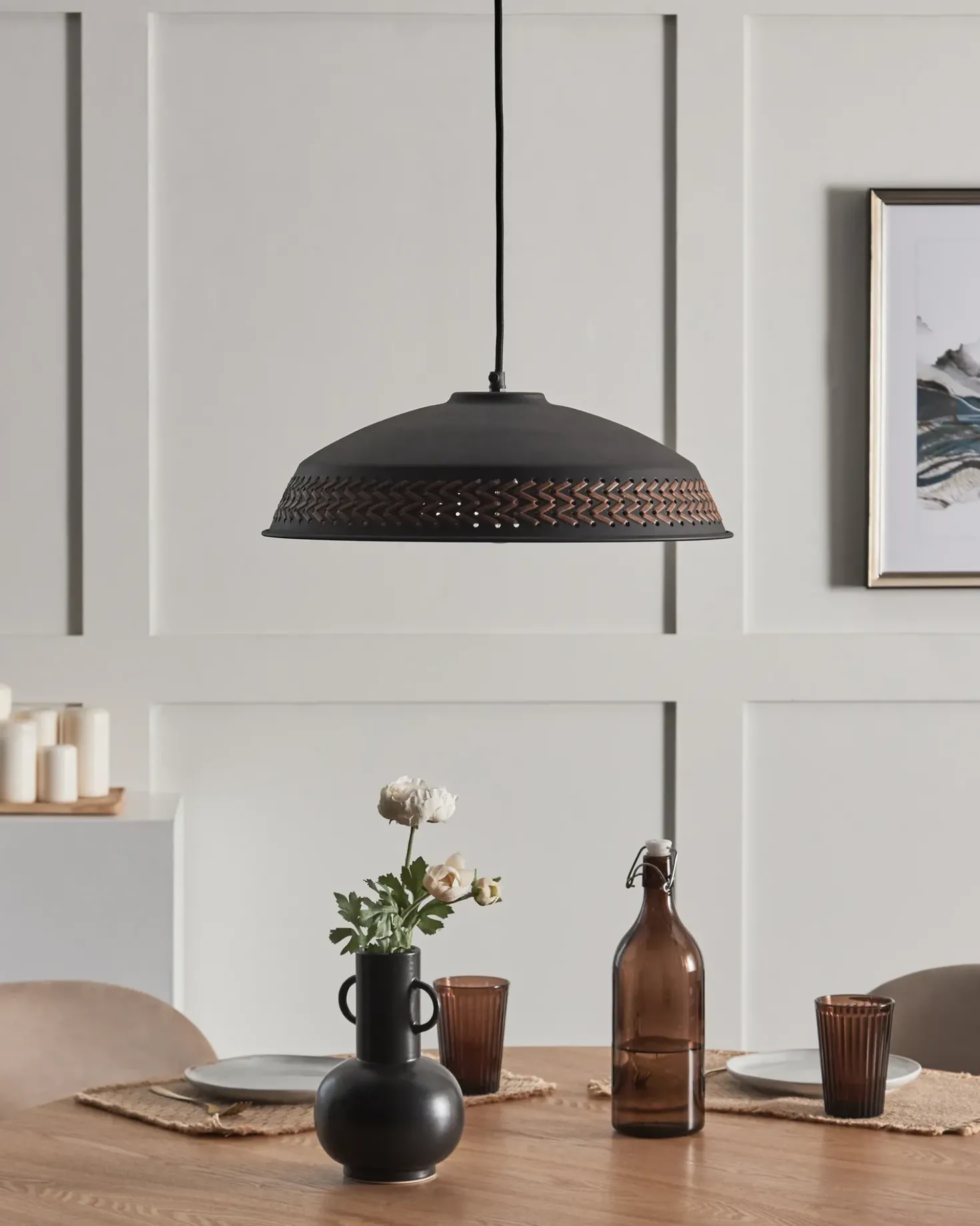 Lampadario MINILLAS Metallo Nero