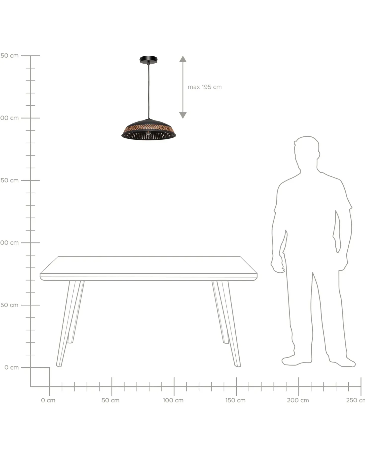 Lampadario MINILLAS Metallo Nero