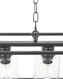 Lampadario MUGER Metallo Nero