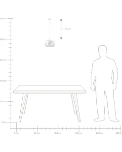 Lampadario MURRAY Vetro Bianco