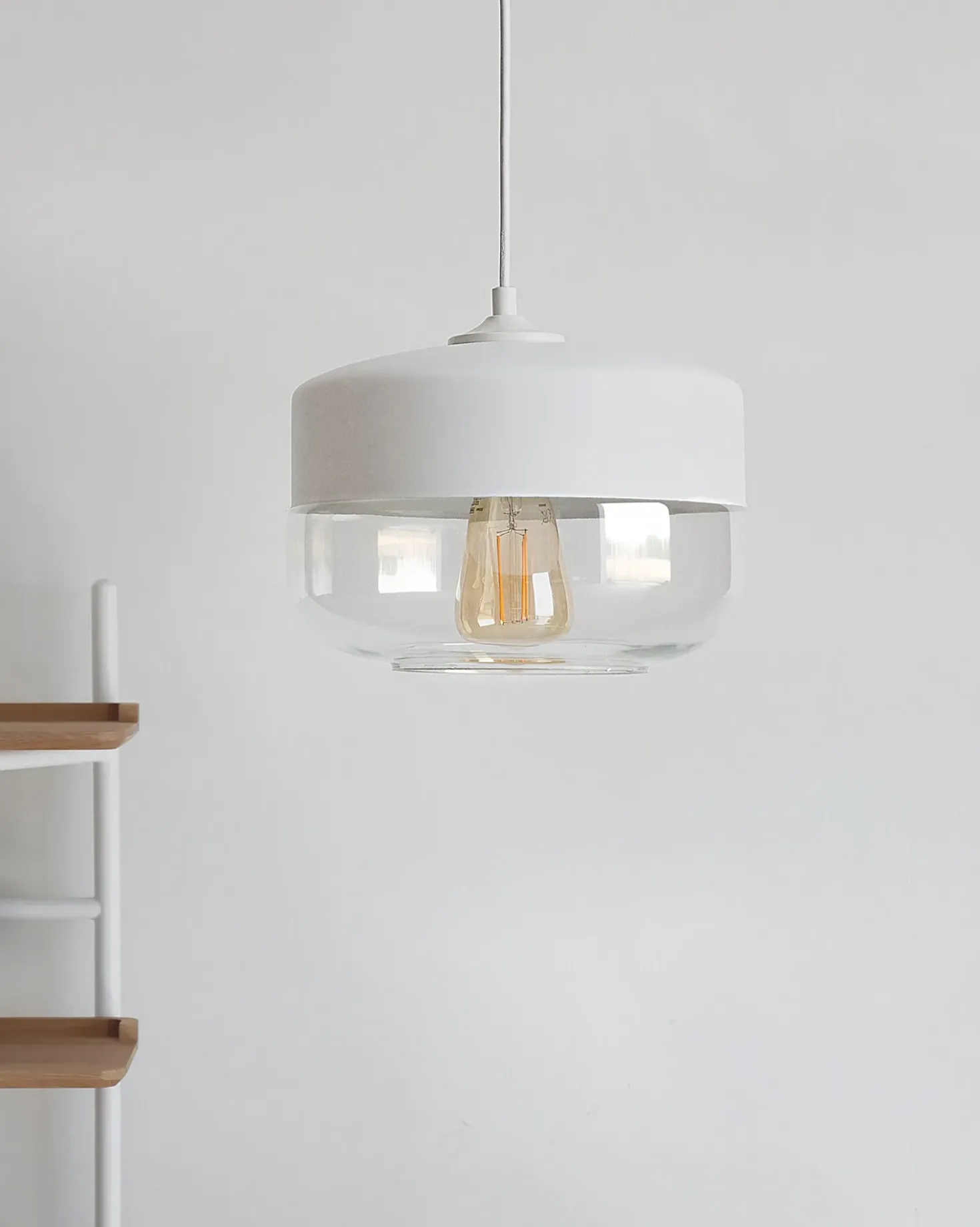 Lampadario MURRAY Vetro Bianco