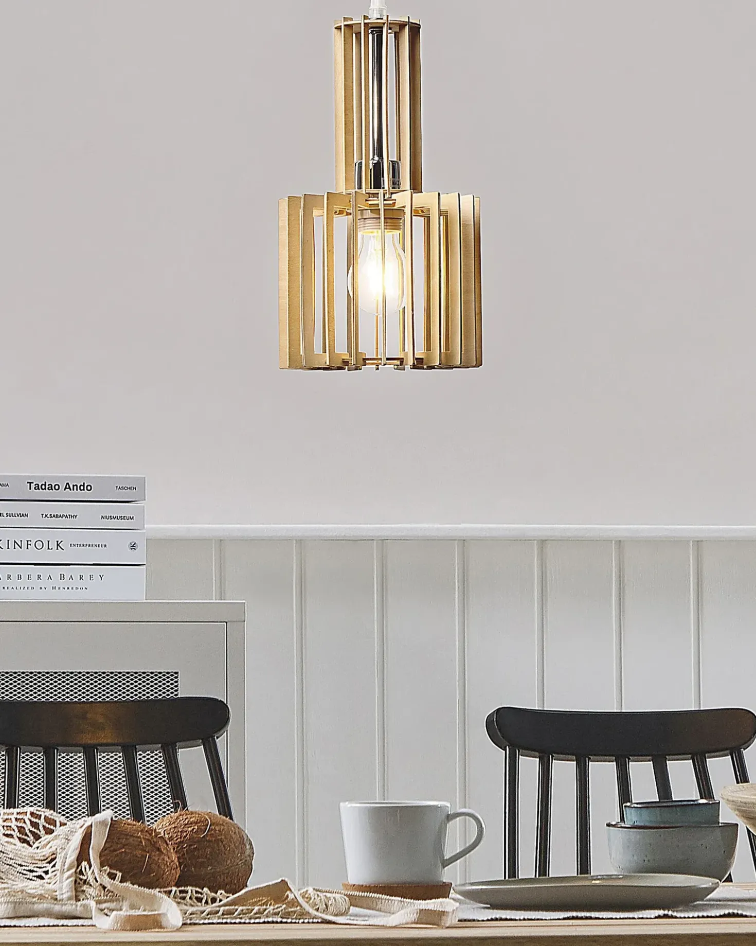 Lampadario NIARI Marrone chiaro