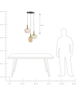 Lampadario NJORO Vetro Multicolore