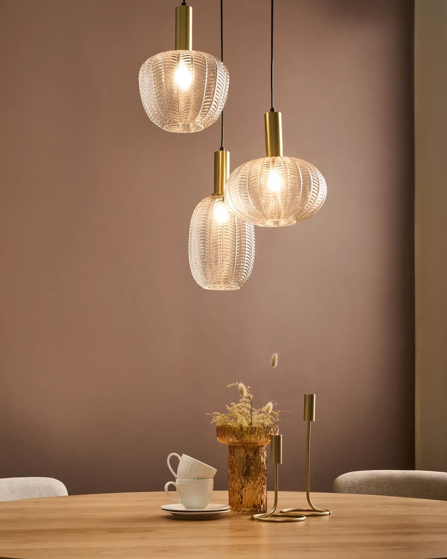 Lampadario NJORO Vetro Trasparente