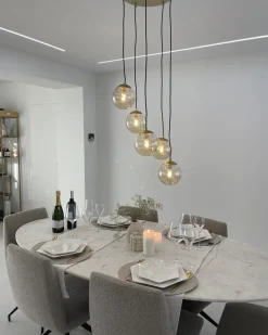 Lampadario NOEL Vetro Oro