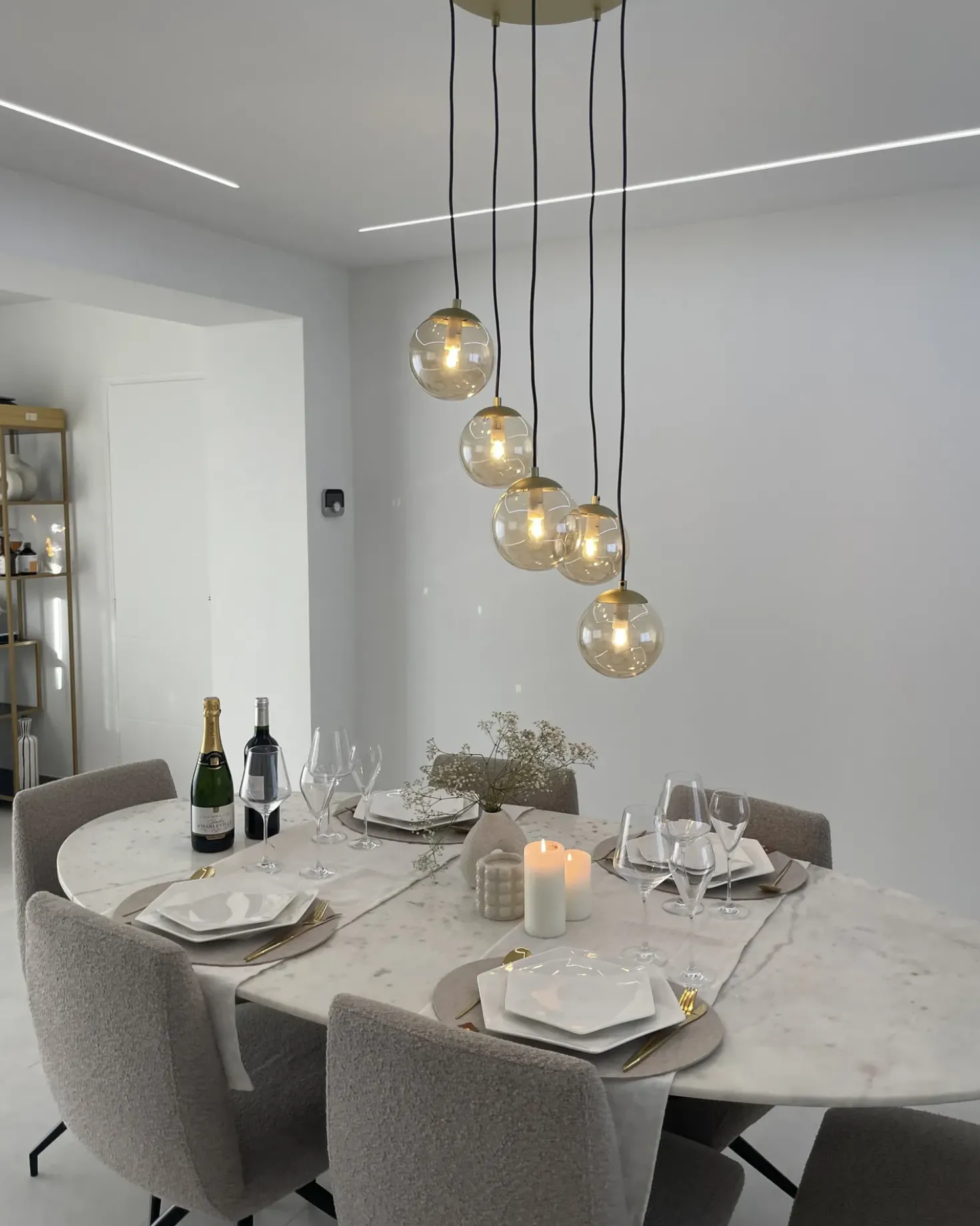 Lampadario NOEL Vetro Oro