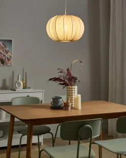 Lampadario OKER Tessuto Grigio