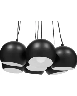 Lampadario OLZA Metallo Nero