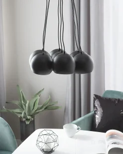 Lampadario OLZA Metallo Nero