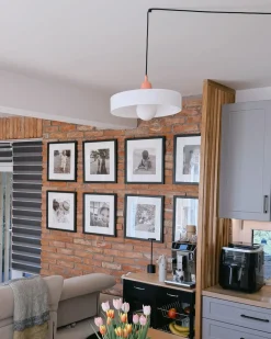 Lampadario PAALA Vetro Bianco