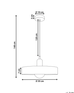 Lampadario PAALA Vetro Bianco