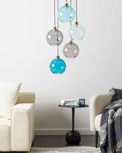 Lampadario PABELLON Vetro Blu