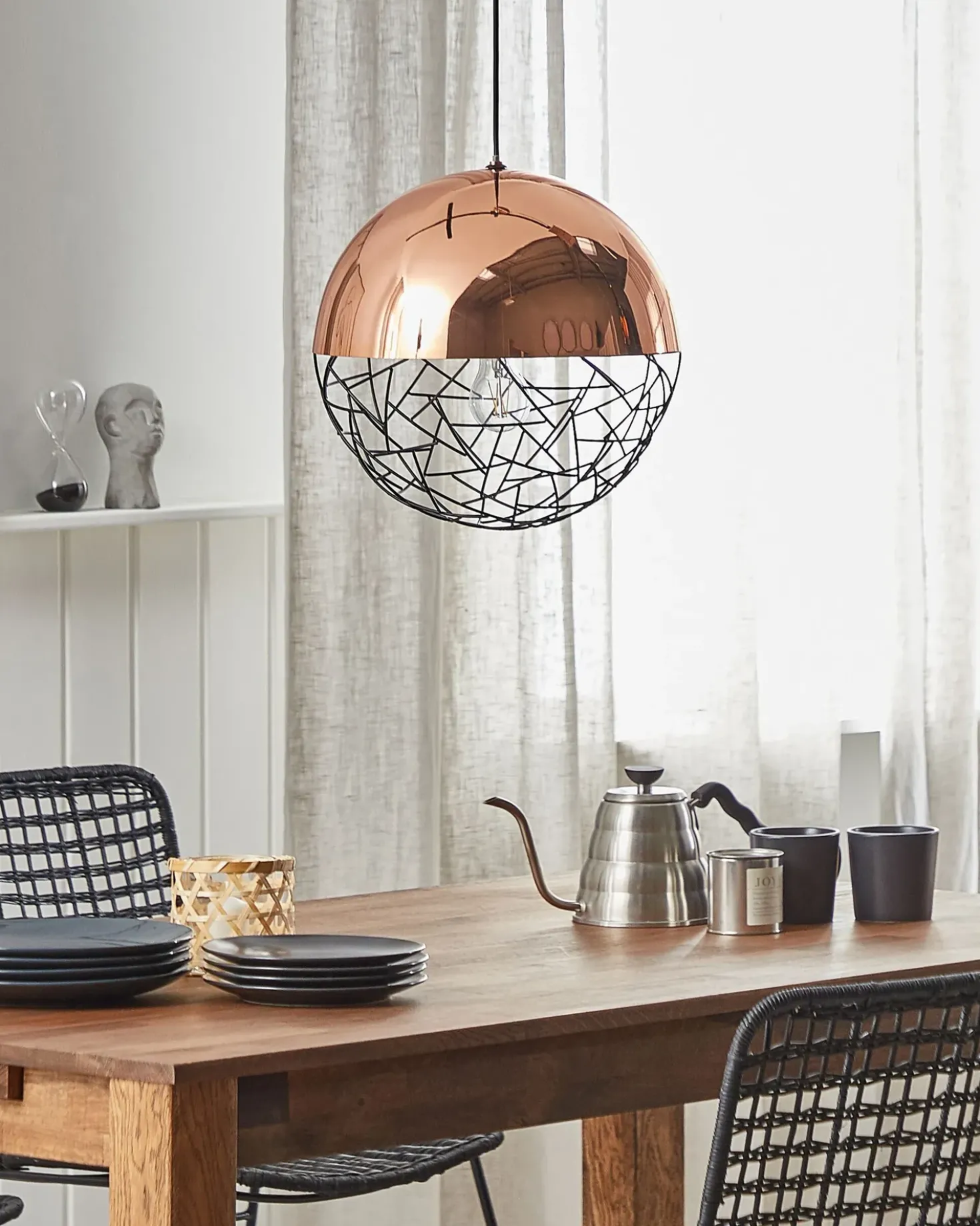Lampadario PADMA Metallo Rame