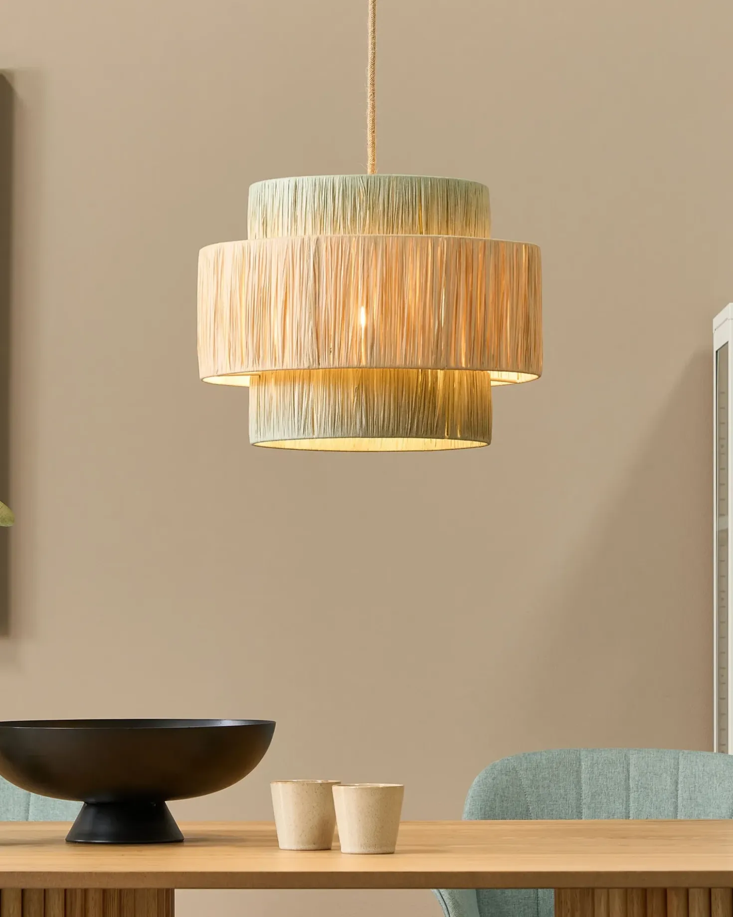 Lampadario PALBRA Carta Naturale