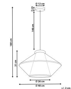 Lampadario PALMETTO Cotone Beige