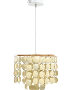 Lampadario PARANGI Guscio di cocco Beige chiaro