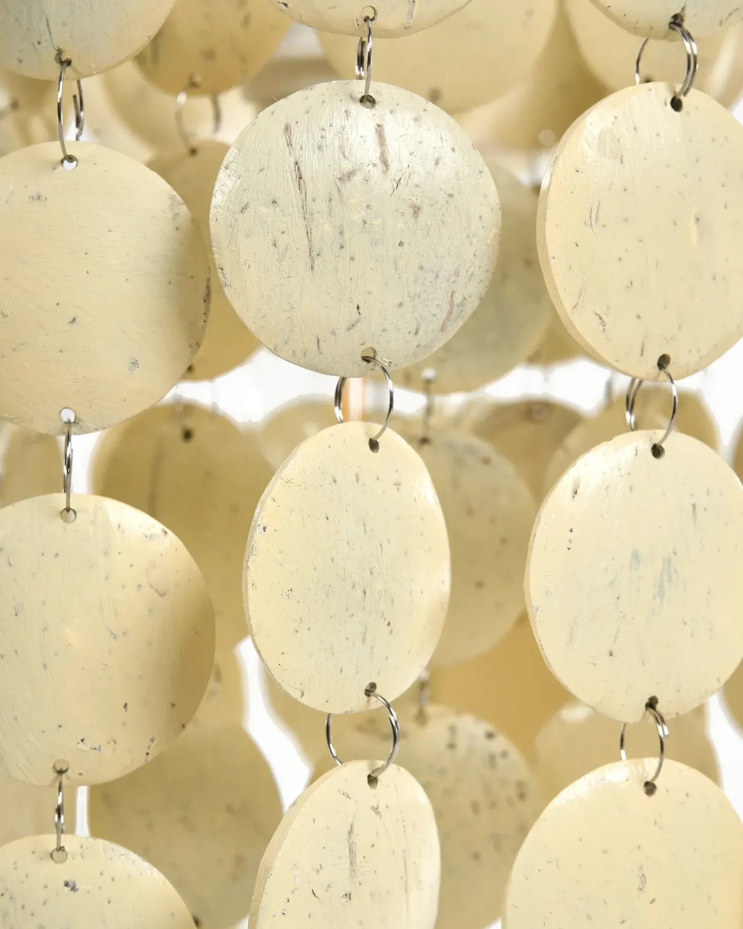 Lampadario PARANGI Guscio di cocco Beige chiaro