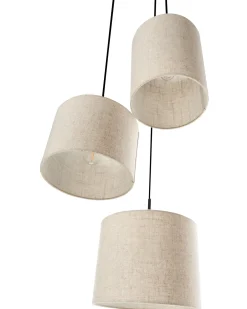 Lampadario PARGUAZA Lino Beige chiaro