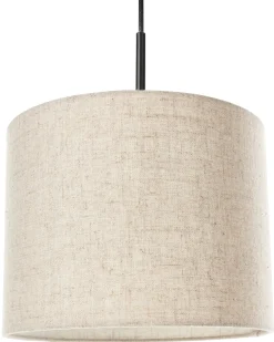 Lampadario PARGUAZA Lino Beige chiaro