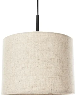Lampadario PARGUAZA Lino Beige chiaro