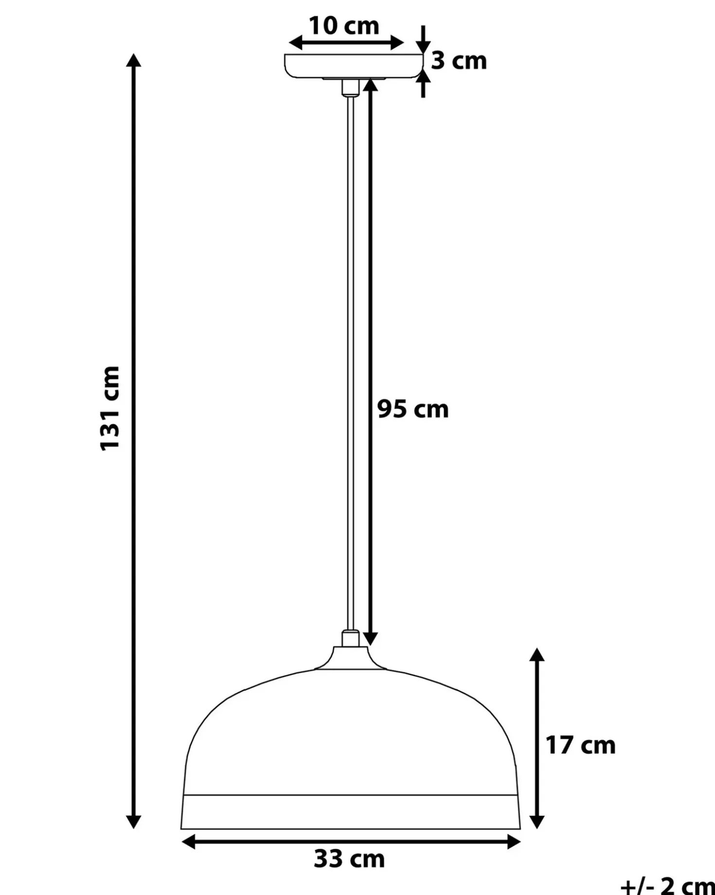 Lampadario PARINA Metallo Nero