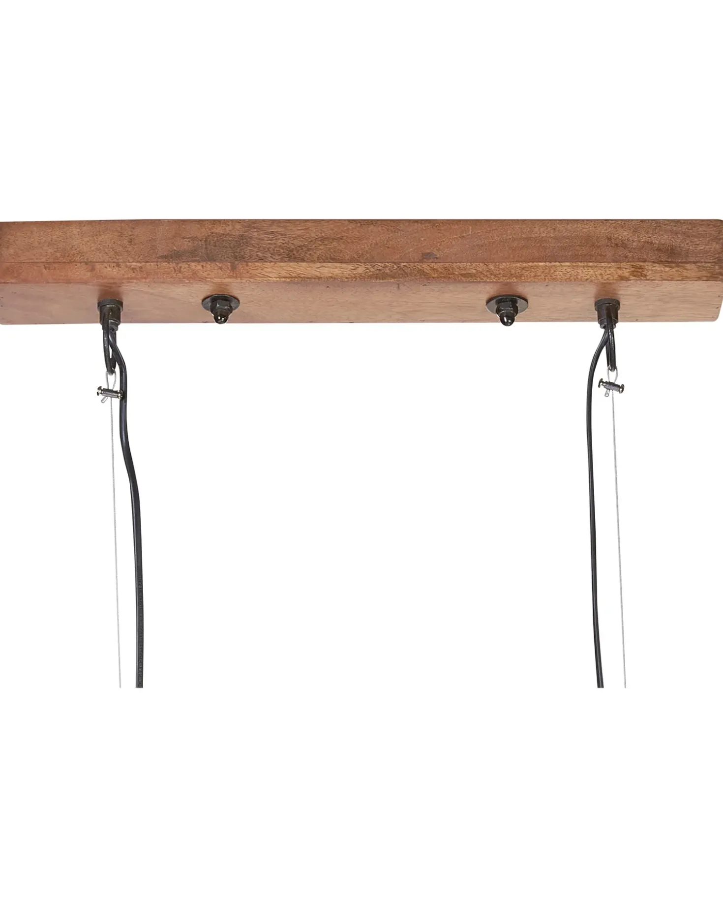 Lampadario PENNA Legno di mango Marrone