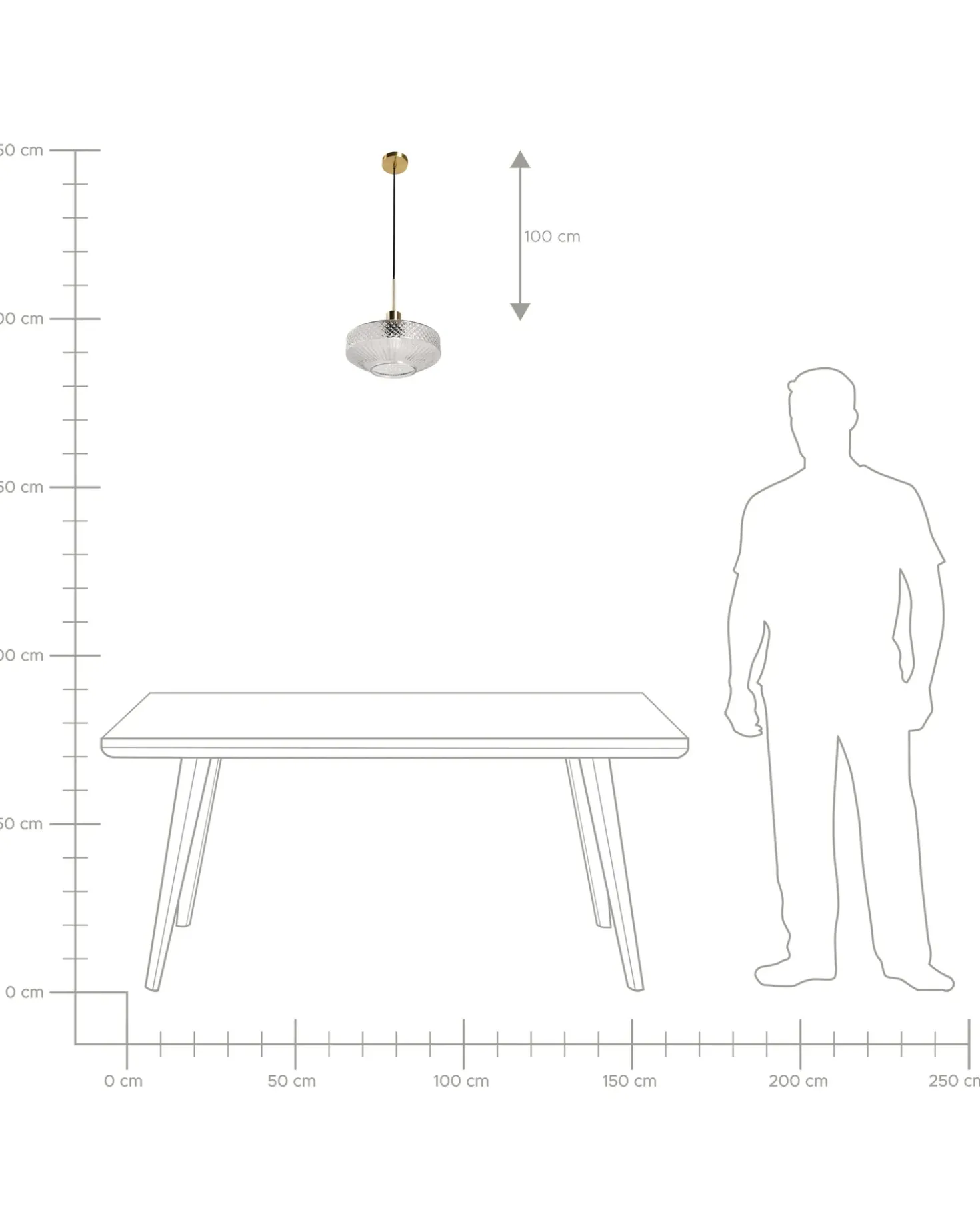 Lampadario PIRRIS Vetro Trasparente