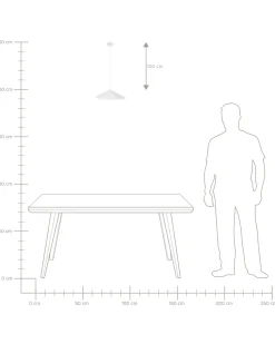 Lampadario PORONGOS Cartapesta Bianco