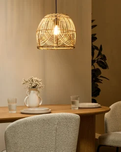 Lampadario POSTRERO Rattan Naturale