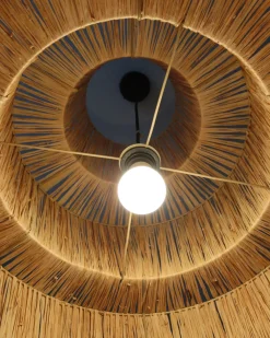 Lampadario PREMAT Vimini Naturale